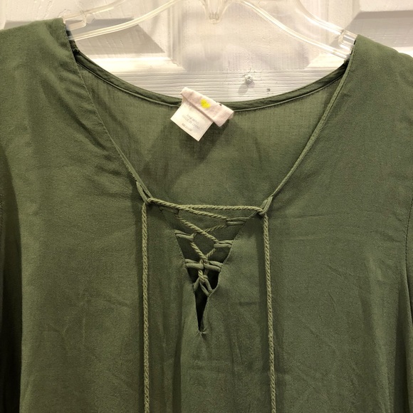 Lace Up Top - Picture 3 of 8